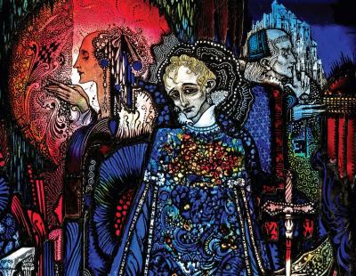  Harry Clarke, The Song of the Mad Prince (1917), National Gallery of Ireland, Merrion Square, Dublin  (c) National Gallery of Ireland